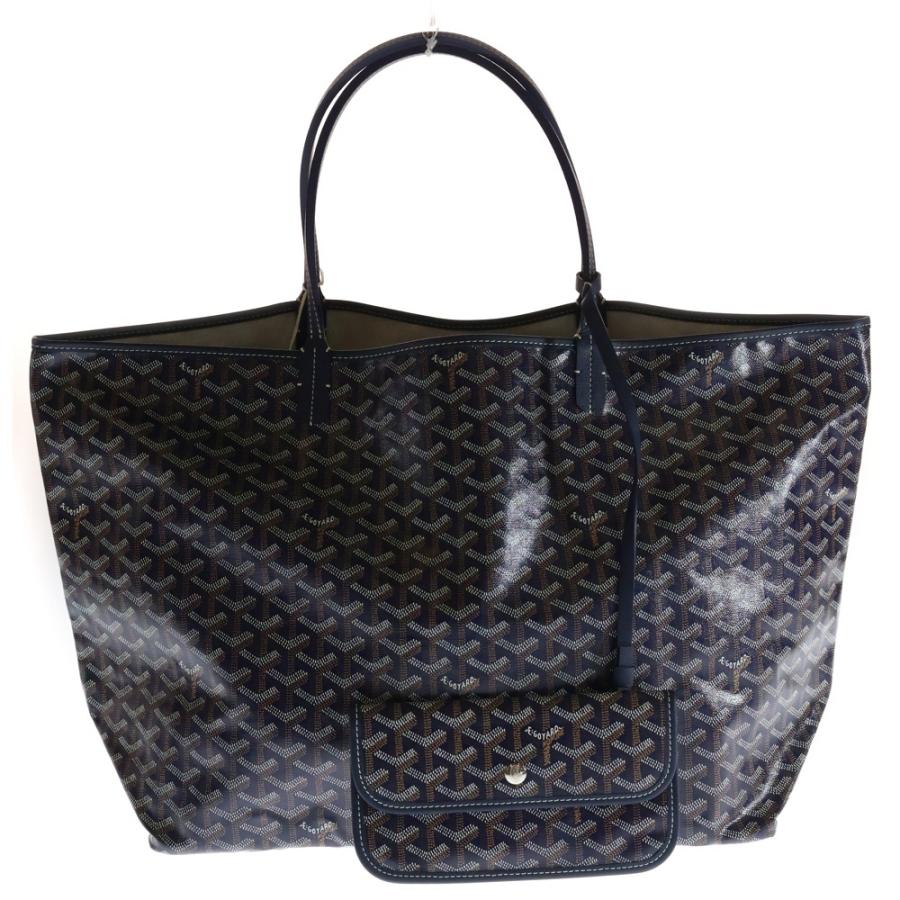 GOYARD（ゴヤール） サンルイGM トートバッグ ブルー PVC×レザー