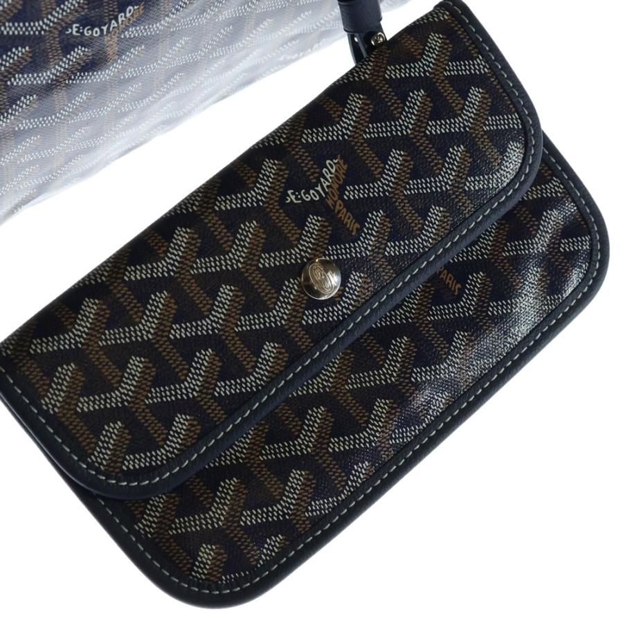GOYARD（ゴヤール） サンルイGM トートバッグ ブルー PVC×レザー 