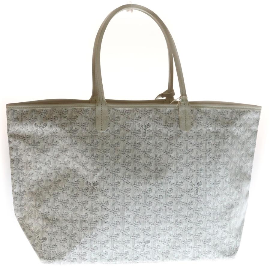 GOYARD（ゴヤール） サンルイPM トートバッグ ホワイト PVC×レザー