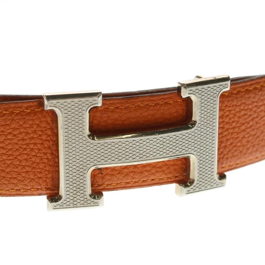 HERMES（エルメス） コンスタンスベルト オレンジ ギロッシュ □L刻印