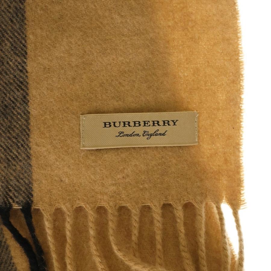 BURBERRY（バーバリー） ノバチェック総柄 カシミヤ フリンジマフラー