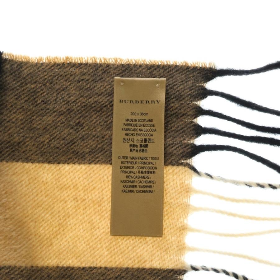 BURBERRY バーバリー ノバチェック総柄 カシミヤ フリンジマフラー ベージュ 4031079 BURBERRY（バーバリー） ノバチェック総柄 カシミヤ フリンジマフラー