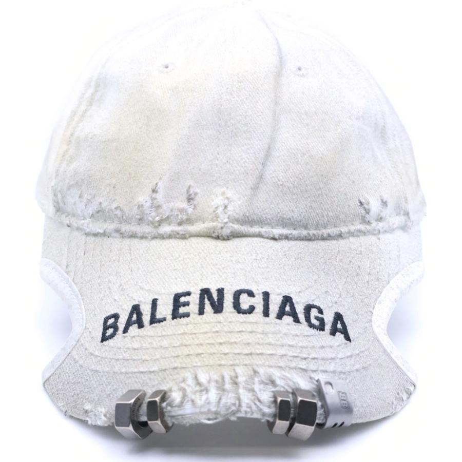 BALENCIAGA バレンシアガ PIERCING CAP ピアス キャップ BALENCIAGA - Bal.com front piercing cap / キャップ / コットン
