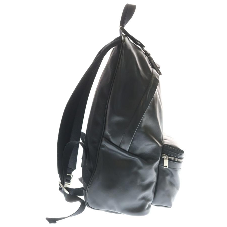 SAINT LAURENT PARIS サンローランパリ シティ バックパック リュックサック ブラック キャンバスナイロン×レザー シルバー金具_2