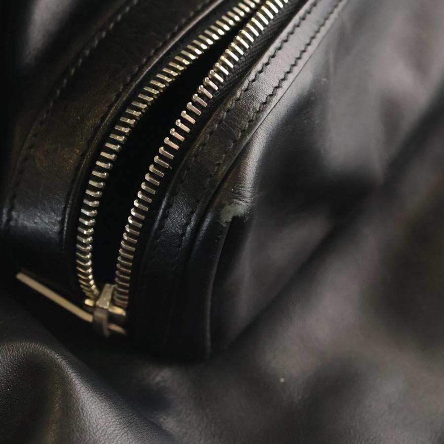 SAINT LAURENT PARIS サンローランパリ シティ バックパック リュックサック ブラック キャンバスナイロン×レザー シルバー金具_5