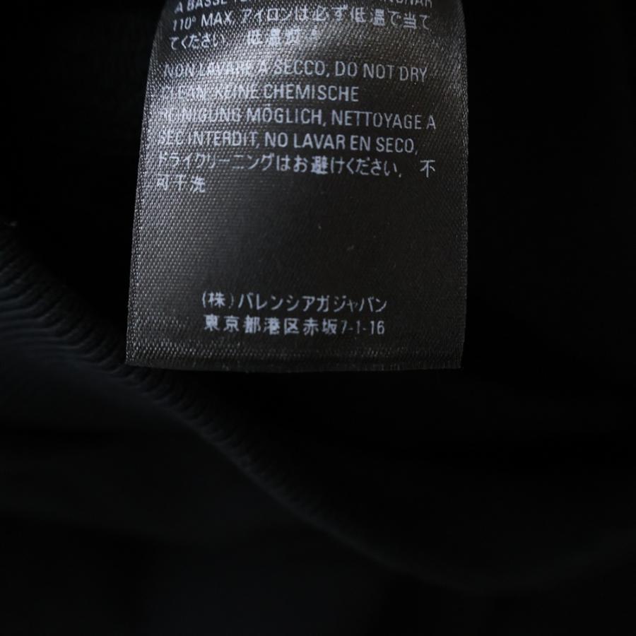 BALENCIAGA バレンシアガ キャンペーンロゴプリント プルオーバースウェットパーカー フーディ ブラック BALENCIAGA（バレンシアガ） キャンペーンロゴプリント プルオーバー