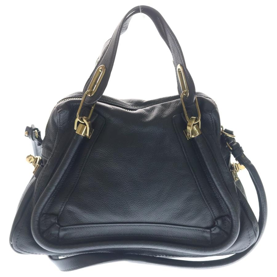 ✨希少 美品✨クロエ パラティ 2Way ショルダーバック ゴールド金具 黒 Chloe（クロエ） パラティ 2WAYバッグ ハンドバッグ ショルダーバッグ