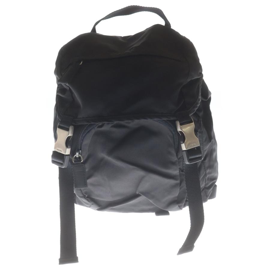 美品　PRADA プラダ　テスートナイロン　バックパック　ブラック PRADA（プラダ） テスート ナイロン バックパック リュックサック