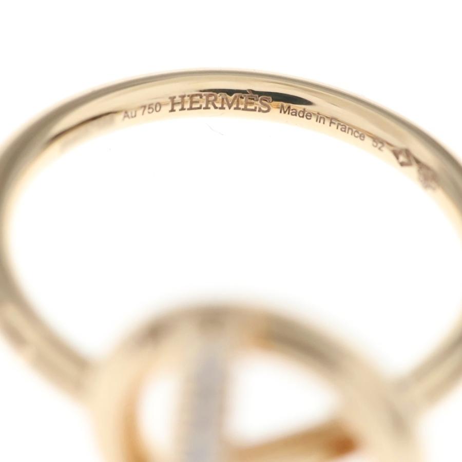 HERMES（エルメス） エシャペ PM ダイヤ リング ピンクゴールド