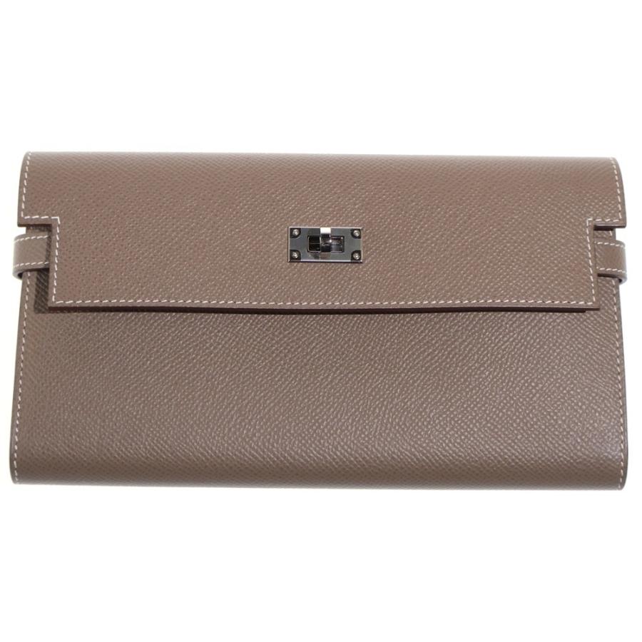 HERMES（エルメス） ケリーウォレット ロング トゥーゴー エトゥープ