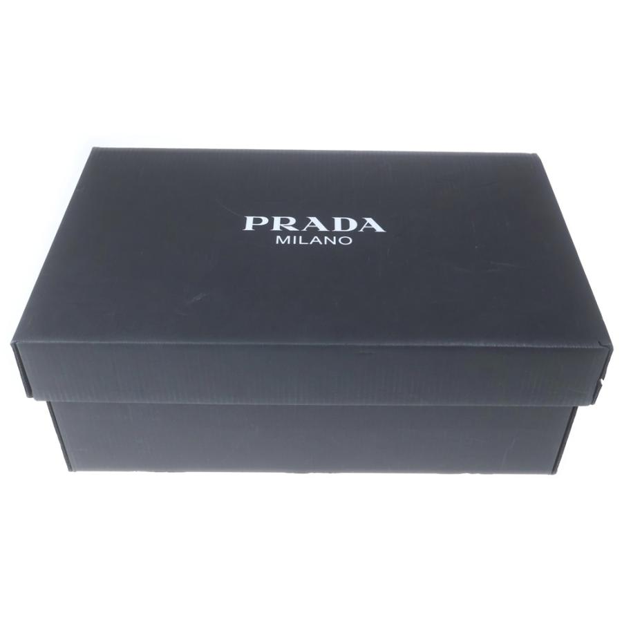 PRADA プラダ トライアングルロゴ レザーローカットスニーカー ホワイト