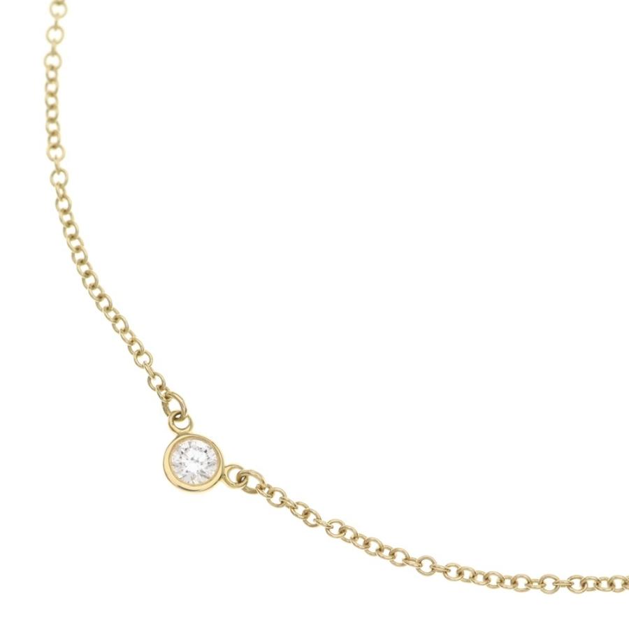 値下げ【極美品】ティファニー バイザヤード ネックレス 1Pダイヤ TIFFANY&Co.（ティファニー） TIFFANY & Co.(ティファニー