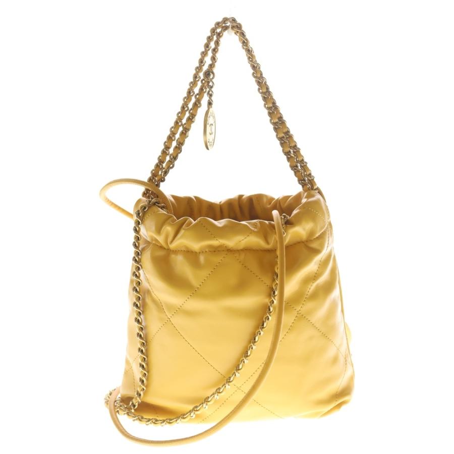 CHANEL（シャネル） シャネル22 ミニ イエロー チェーンバッグ