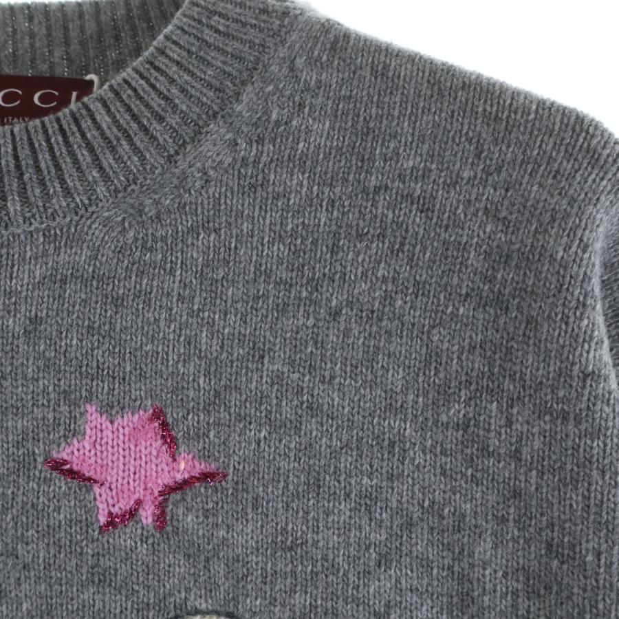 GUCCI（グッチ） ヒグチユウココラボ 猫モチーフ ニット グレー #S
