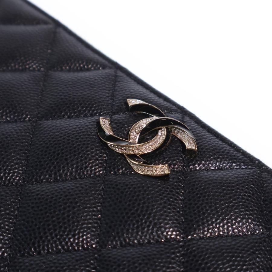 CHANEL（シャネル） ラインストーンココマーク キルティング ラウンド