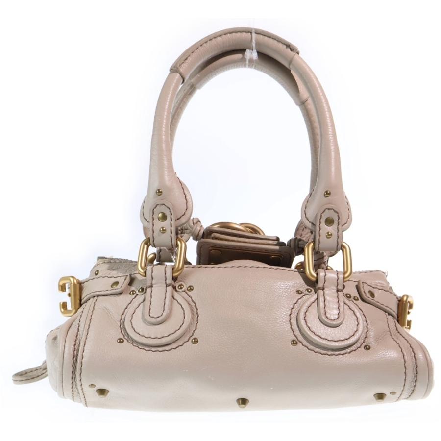 Chloe（クロエ） パディントン ミニ ハンドバッグ ベージュ レザー
