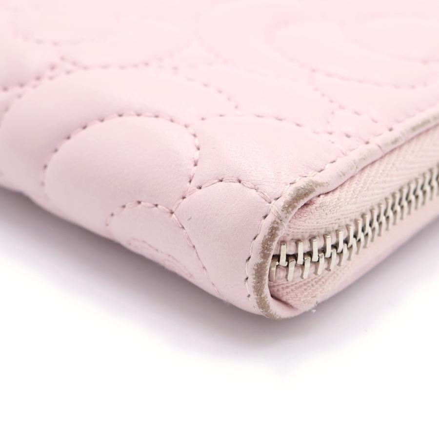 CHANEL（シャネル） カメリア ラウンドファスナー ロングウォレット 