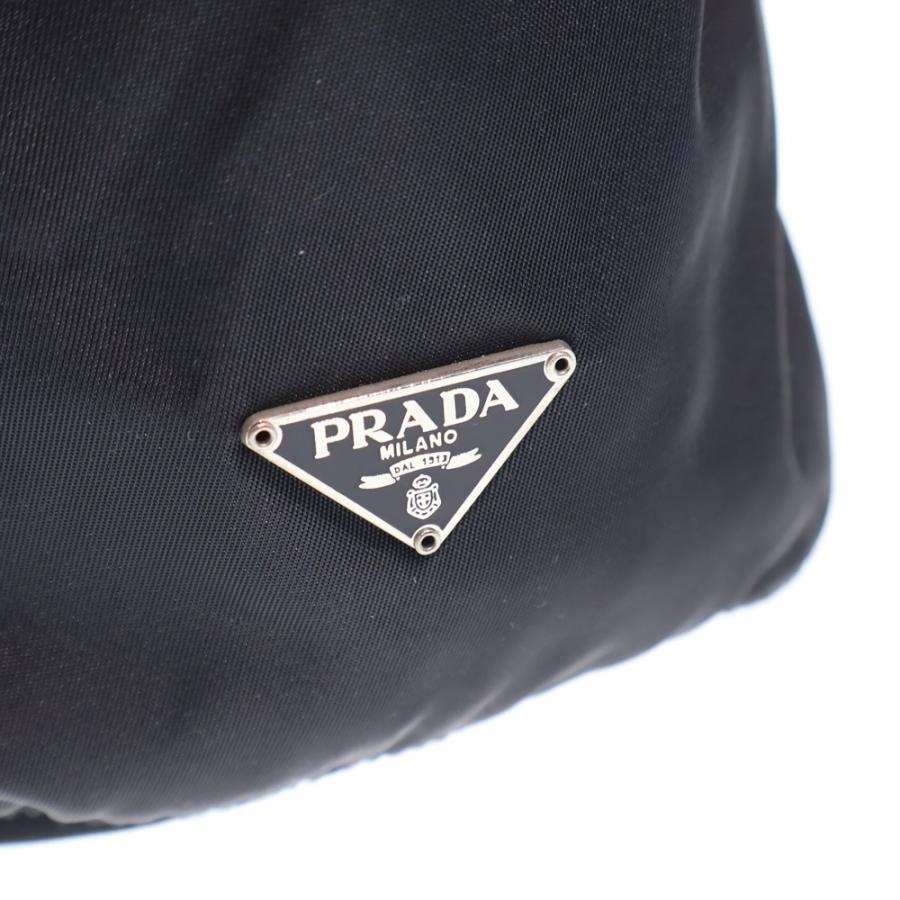 PRADA（プラダ） テスート 巾着ポーチ 収納 ブラック ナイロン MV369