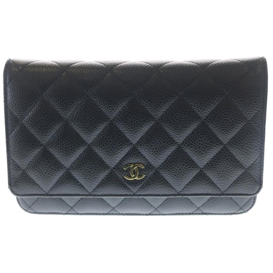 CHANEL（シャネル） マトラッセ チェーンウォレット キャビアスキン