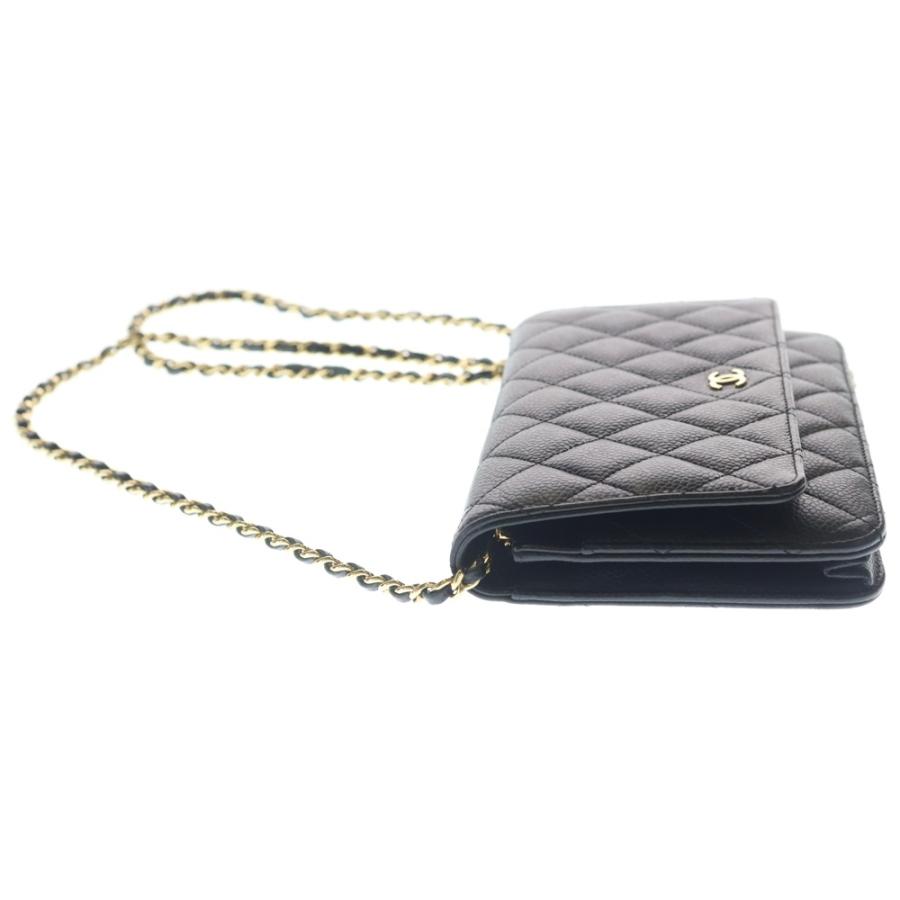 CHANEL（シャネル） マトラッセ チェーンウォレット キャビアスキン
