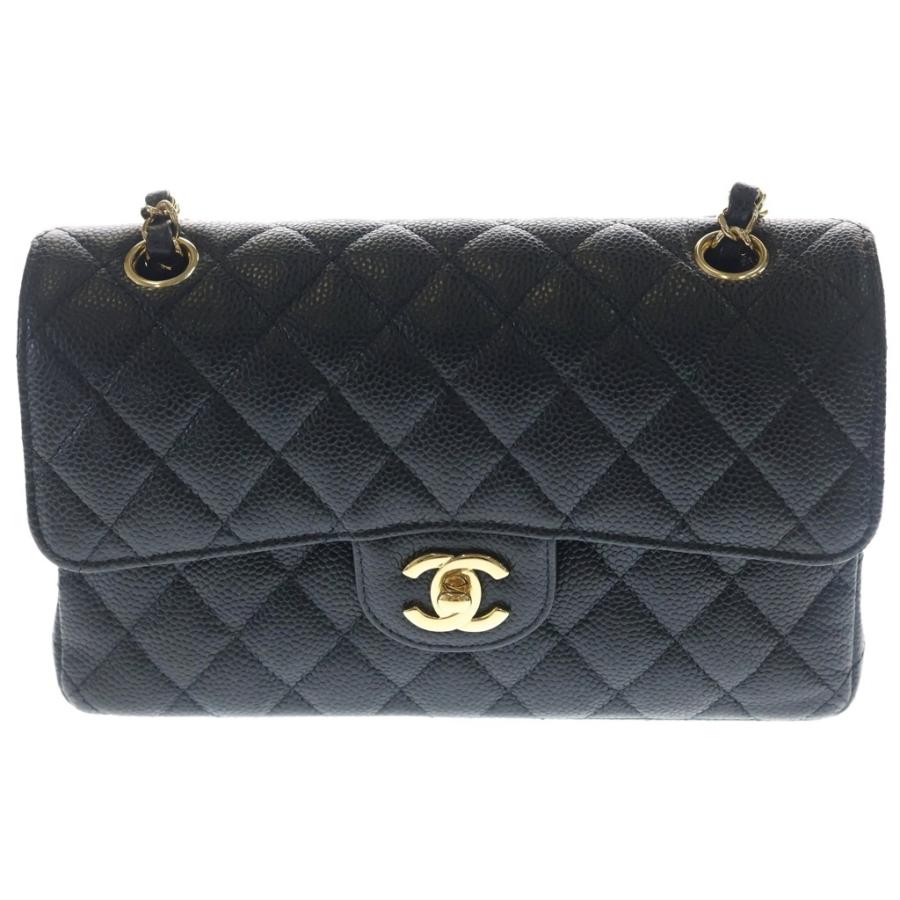 CHANEL シャネル マトラッセ23 ココマーク キャビアスキン Wフラップ Wチェーンショルダーバッグ レッド GD金具 A01113 CHANEL（シャネル） マトラッセ23 ココマーク キャビアスキン W