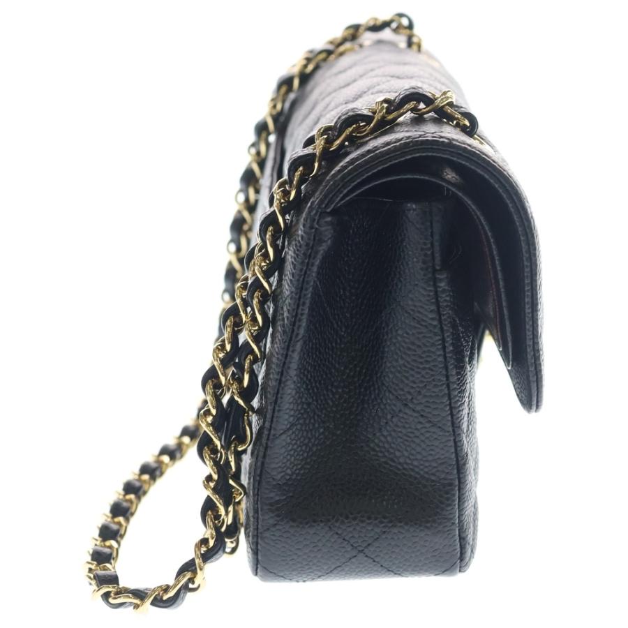 CHANEL シャネル マトラッセ23 ココマーク キャビアスキン Wフラップ Wチェーンショルダーバッグ レッド GD金具 A01113 CHANEL（シャネル） マトラッセ23 ココマーク キャビアスキン W