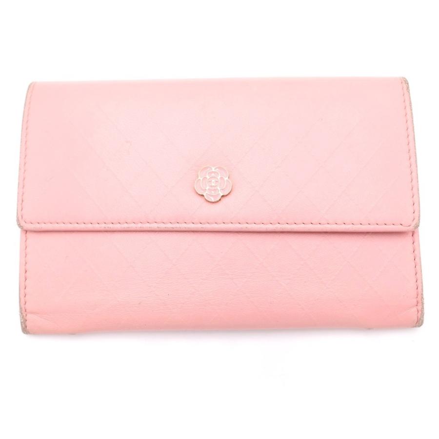 可愛いピンク！CHANEL　シャネル　ココマーク　二つ折り財布 CHANEL（シャネル） ココマーク 二つ折り長財布 カードケース