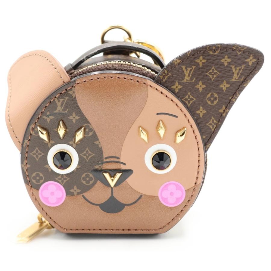 【美品】ルイヴィトン　ポルトクレ パンピーユ　キーホルダー　モノグラム　ゴールド LOUIS VUITTON（ルイ・ヴィトン） モノグラム ポルトクレ パピー