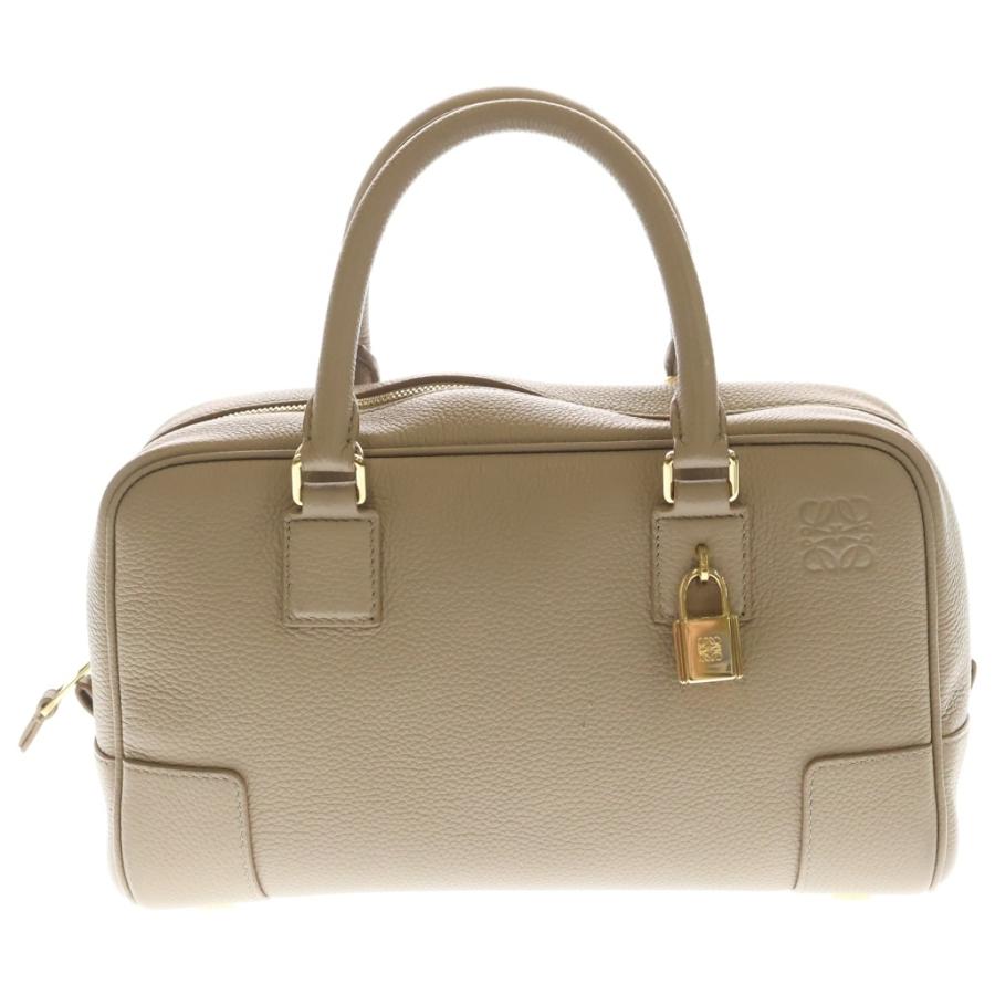 LOEWE（ロエベ） アマソナ23 2way ハンドバッグ ベージュ レザー スト