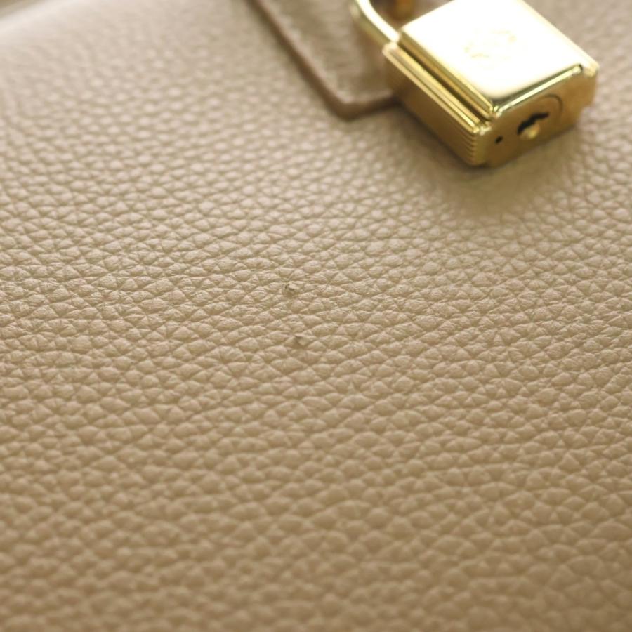 LOEWE（ロエベ） アマソナ23 2way ハンドバッグ ベージュ レザー スト