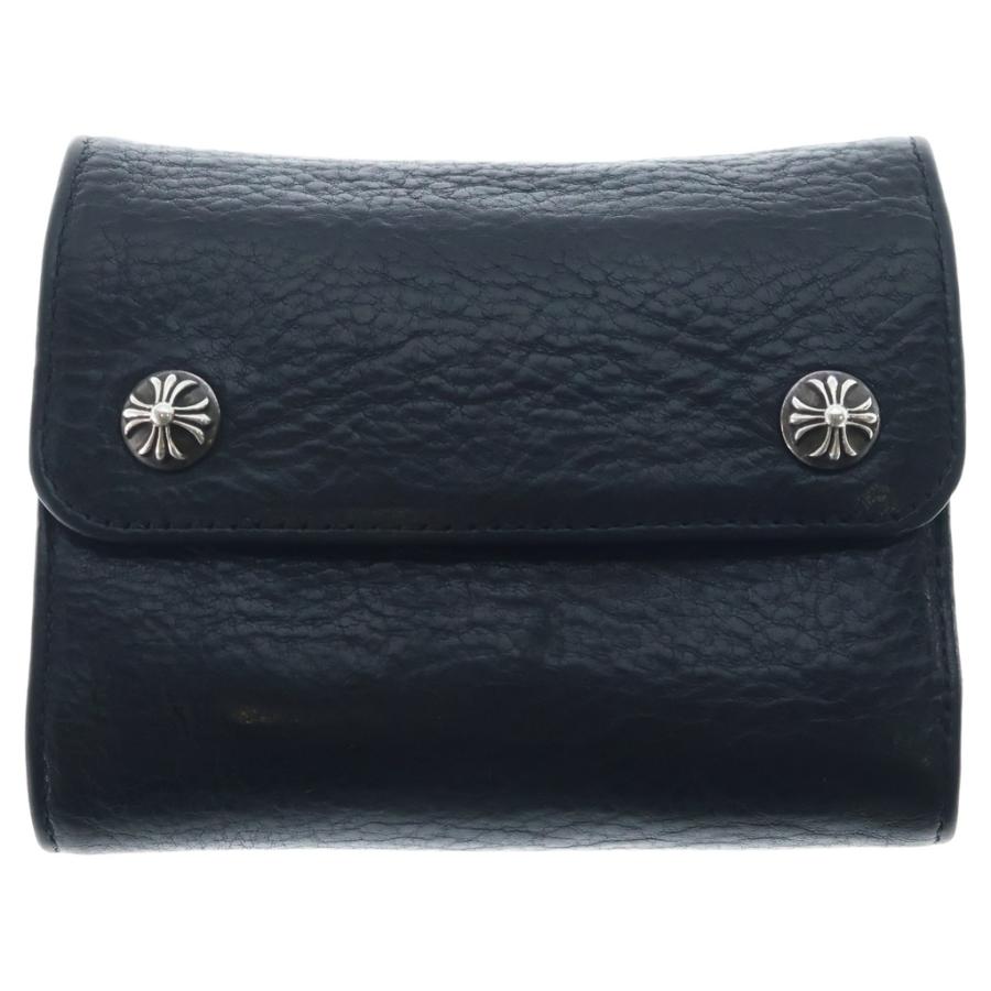 CHROME HEARTS（クロムハーツ） WAVEウォレット ミニ ブラック レザー