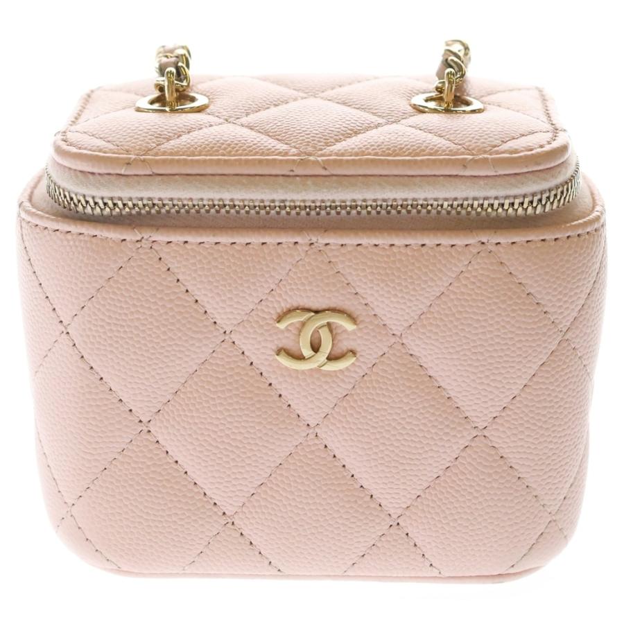 CHANEL（シャネル） ミニ バニティ チェーンショルダーバッグ ピンク 