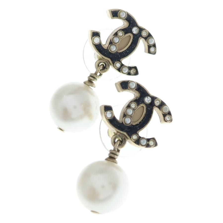 CHANEL（シャネル） ココマーク フェイクパール GP ピアス 07A