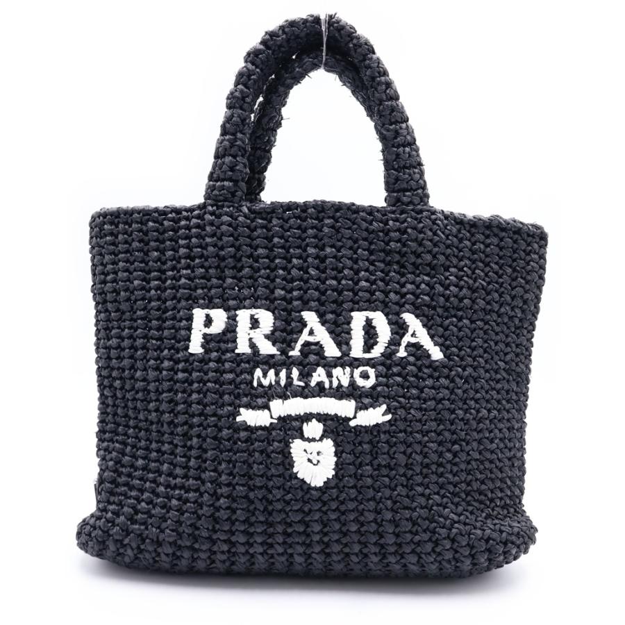 PRADA（プラダ） クロシェ ロゴ スモール ハンドバッグ トートバッグ