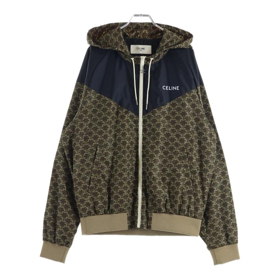 CELINE（セリーヌ） トリオンフモノグラムナイロンフーデッドブルゾン