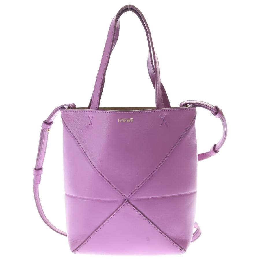 美品　付属品あり　LOEWE オールド　ロエベ　2way ミニ　レザー　バッグ LOEWE（ロエベ） パズルフォルド ミニ レザー 2way ハンドバッグ