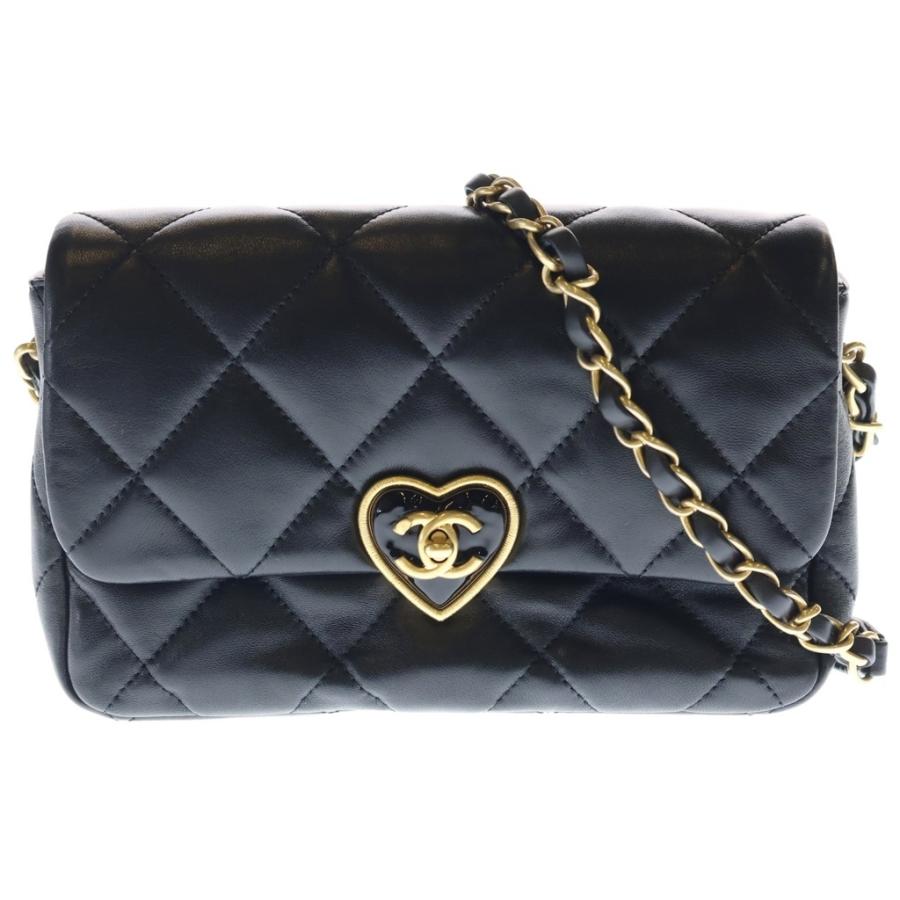 CHANEL（シャネル） マトラッセ ハートロック チェーンショルダー 