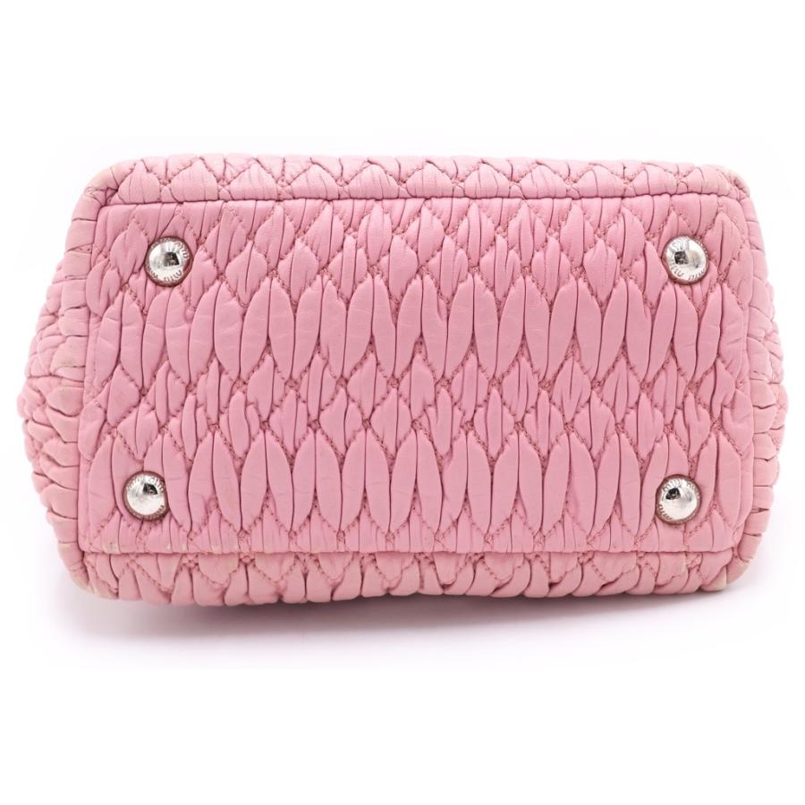 miumiu ミュウミュウ マテラッセ ナッパ クリスタル 2WAYハンドバッグ