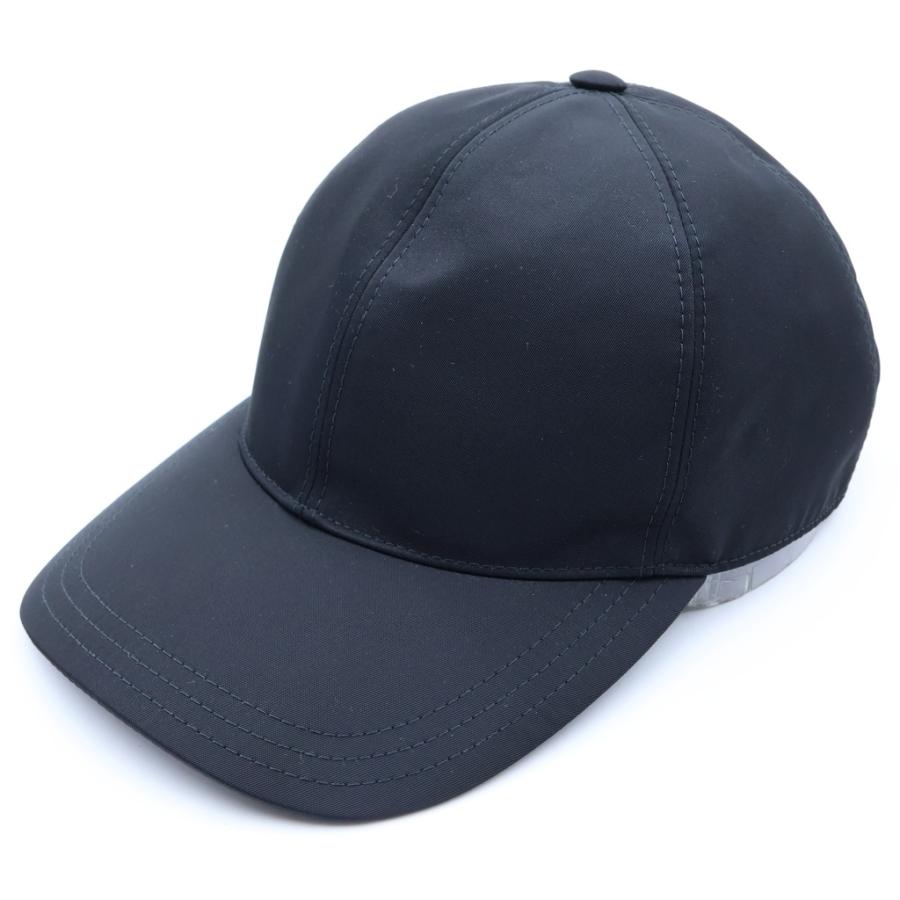 未使用級 プラダ リナイロン トライアングルロゴプレート ベースボールキャップ PRADA（プラダ） Re-Nylon リナイロン トライアングルロゴプレート