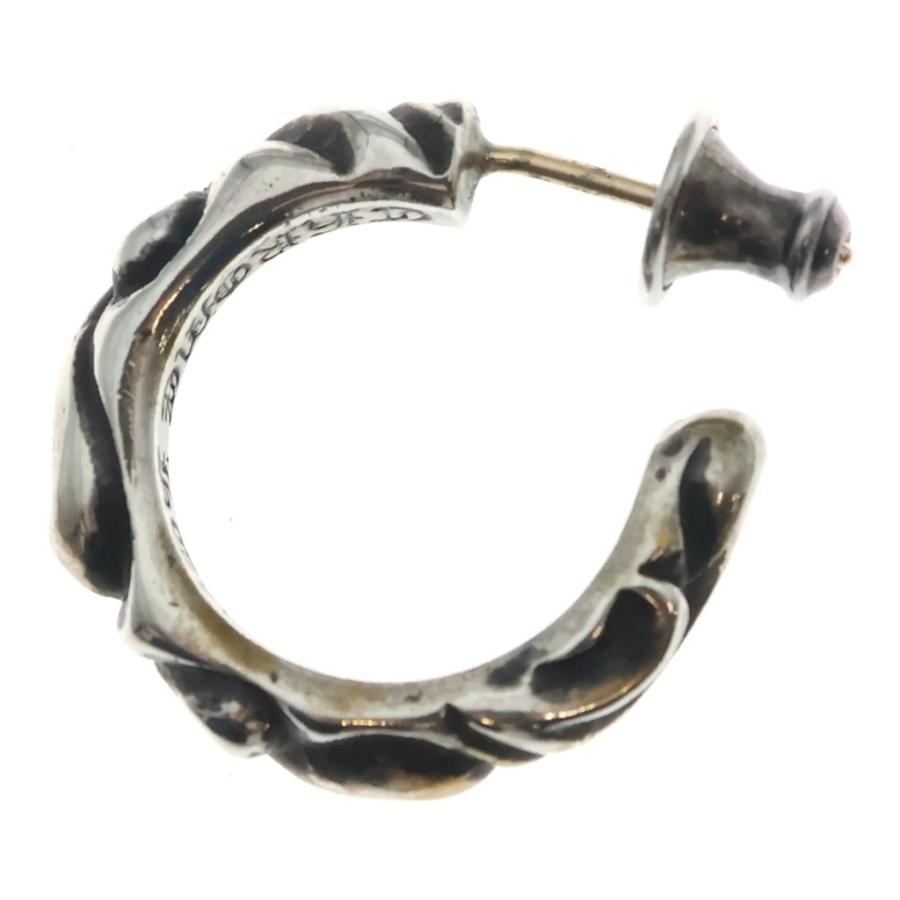 silver925 スクロールフープピアス クロム似 CHROME HEARTS（クロムハーツ） HOOP SCROOL スクロール フープピアス