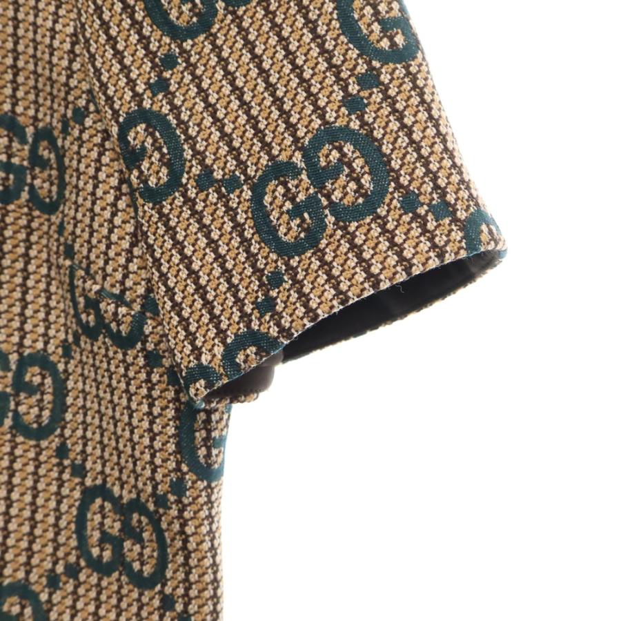 GUCCI（グッチ） GG ドレス ワンピース グリーン×ベージュ ウール 42