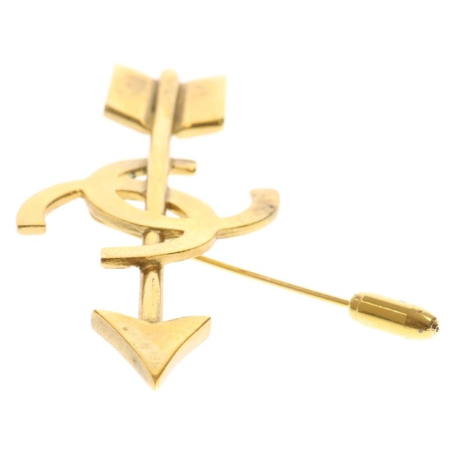 CHANEL シャネル アローモチーフ 93A ゴールド GP ブローチ