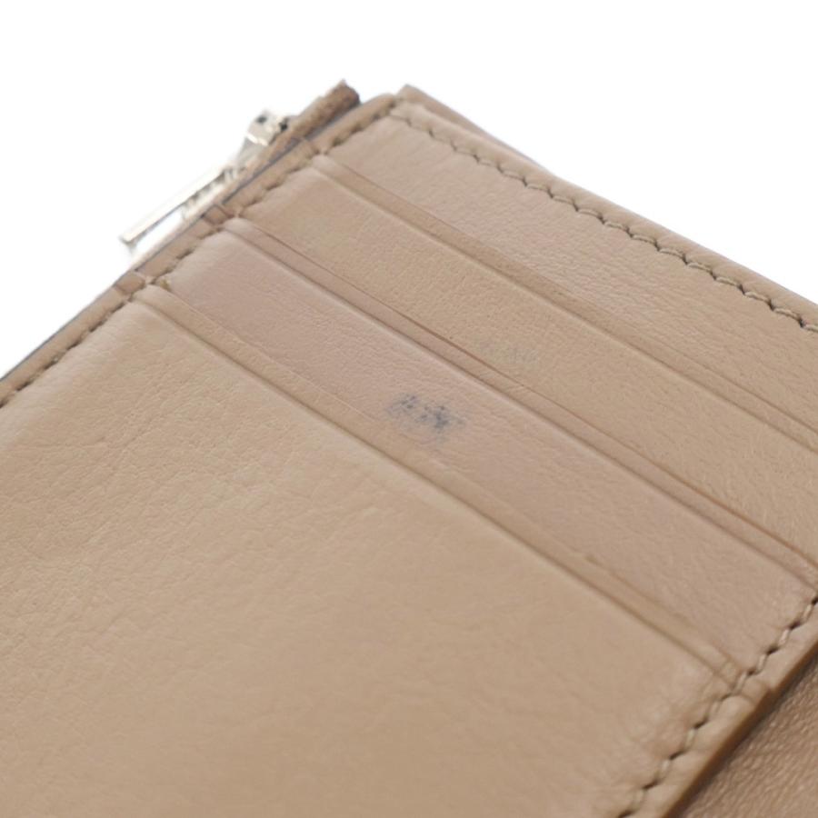 LOEWE（ロエベ） アナグラム バーティカル ウォレット ベージュ レザー