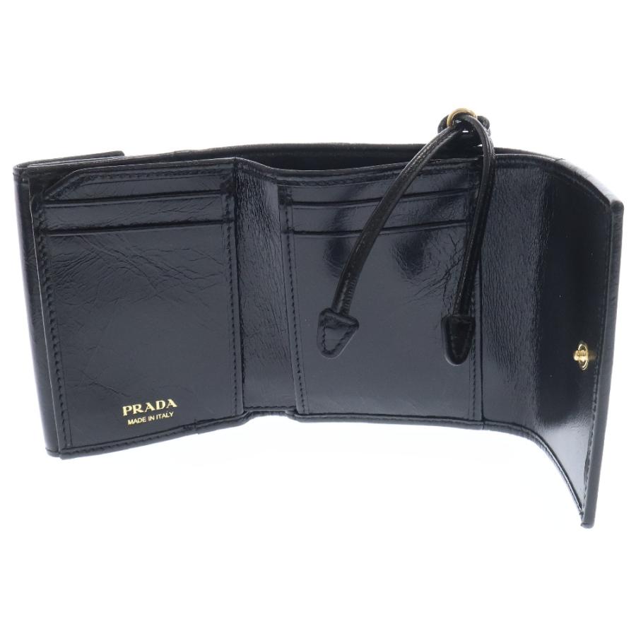 PRADA プラダ ソフトルックス ロゴトライアングルプレート コンパクト