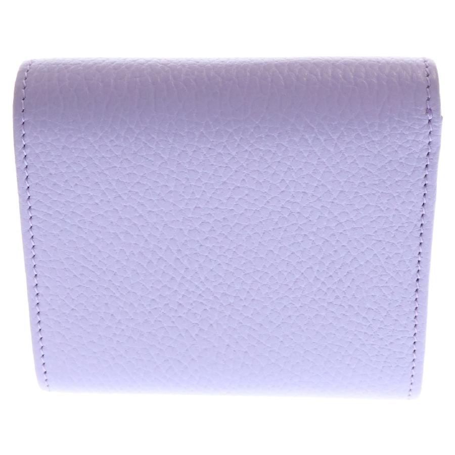 GUCCI グッチ GGマーモント レザー コンパクトウォレット 二つ折り財布 パープル 598587 GUCCI（グッチ） GGマーモント レザー コンパクトウォレット 二つ折り