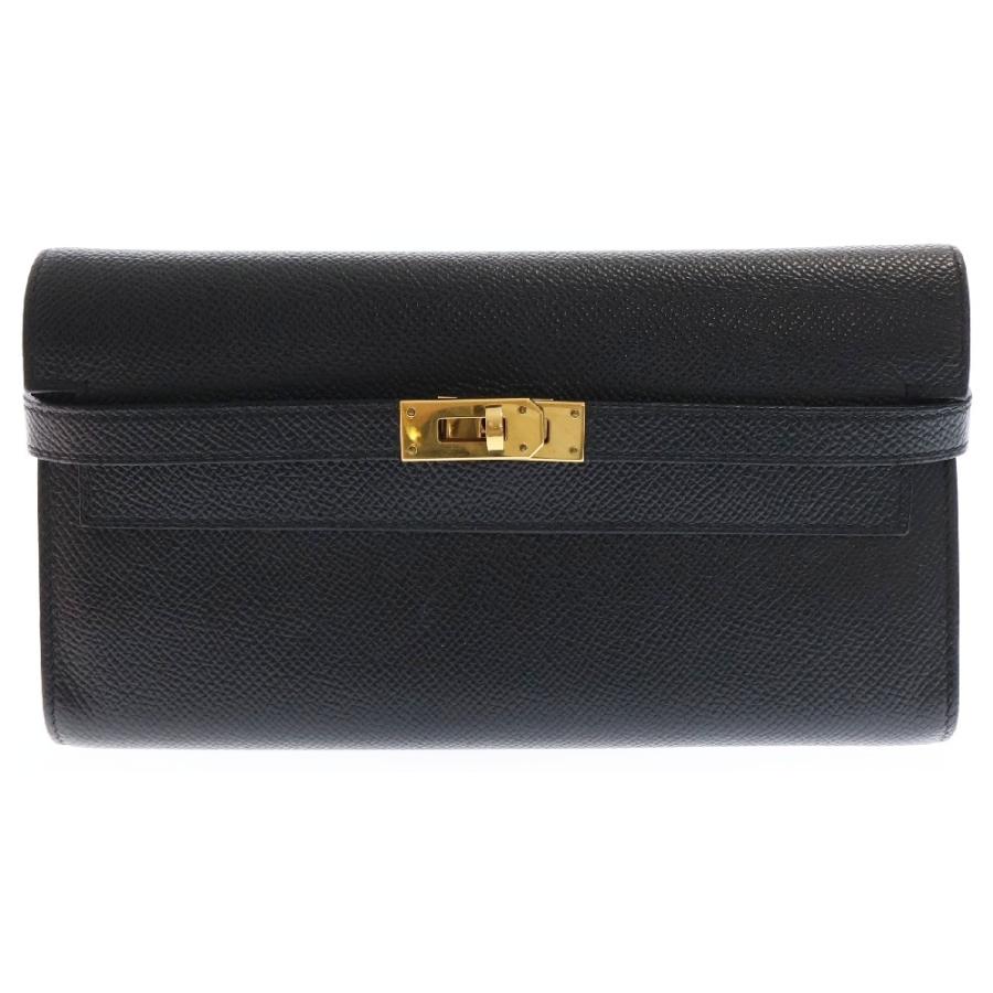 HERMES（エルメス） ケリーウォレット ロング ブラック エプソン 