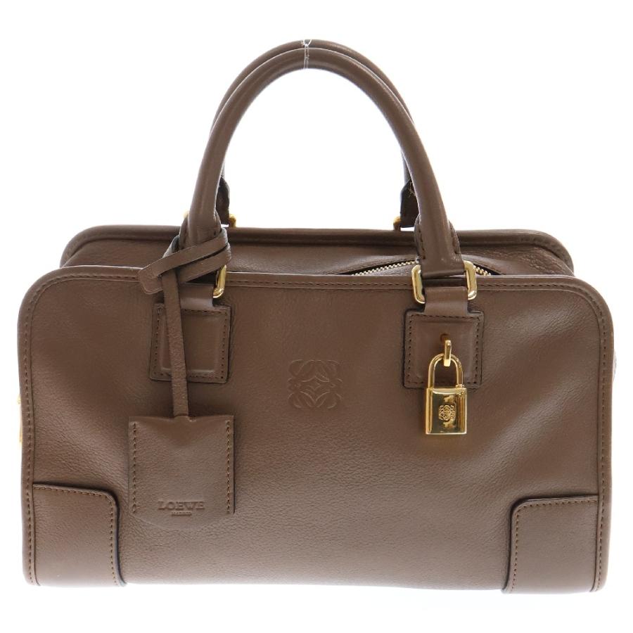 LOEWE ロエベ アマソナ28 ハンドバッグ ブラウン レザー LOEWE ロエベ アマソナ28 ハンドバッグ ブラウン レザー