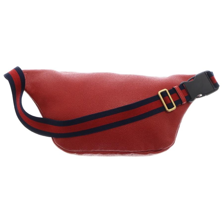 GUCCI レザー ボディバッグ レッド GUCCI レザー ボディバッグ レッド