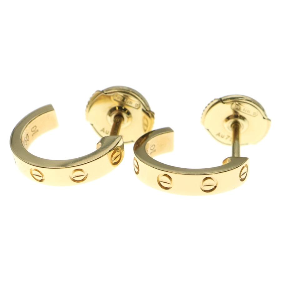 Cartier カルティエ ミニラブ ピアス ゴールド Au750 K18