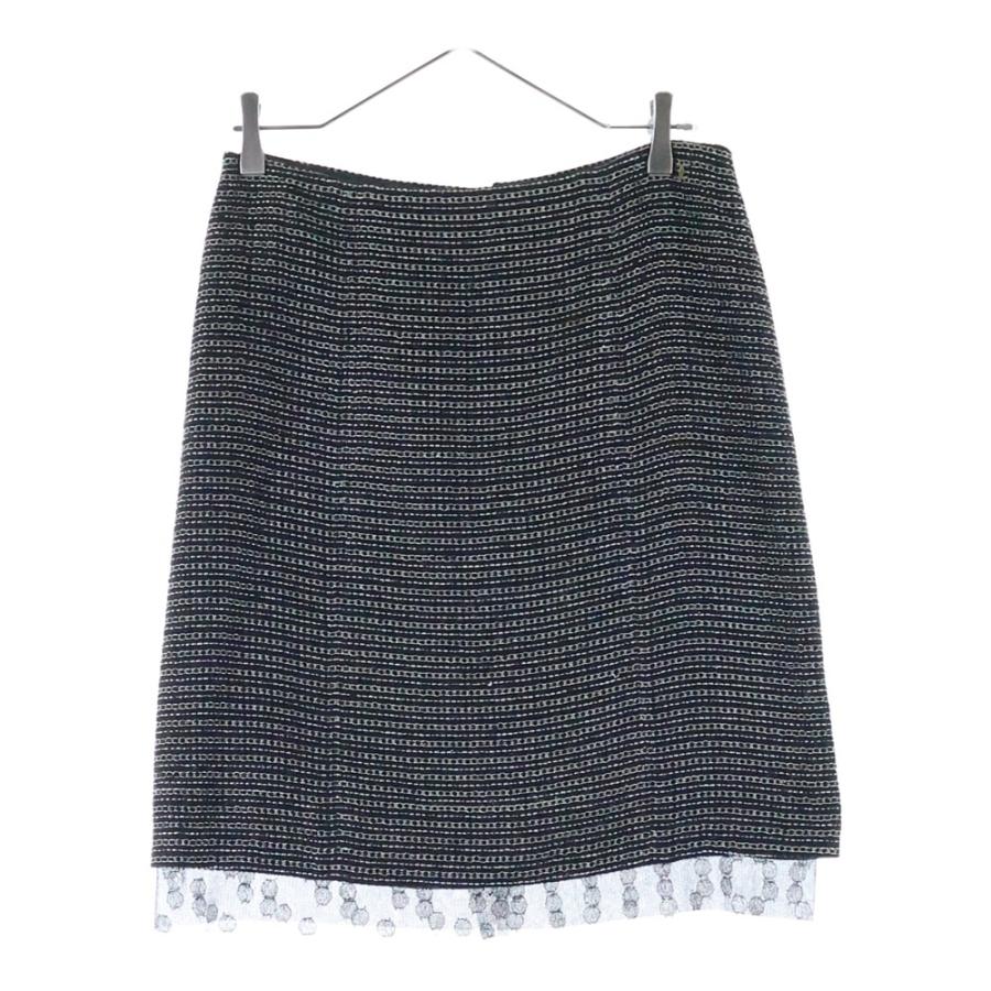 CHANEL（シャネル） ココマーク ツイードシアー装飾タイトスカート